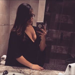 Guess black cape dress